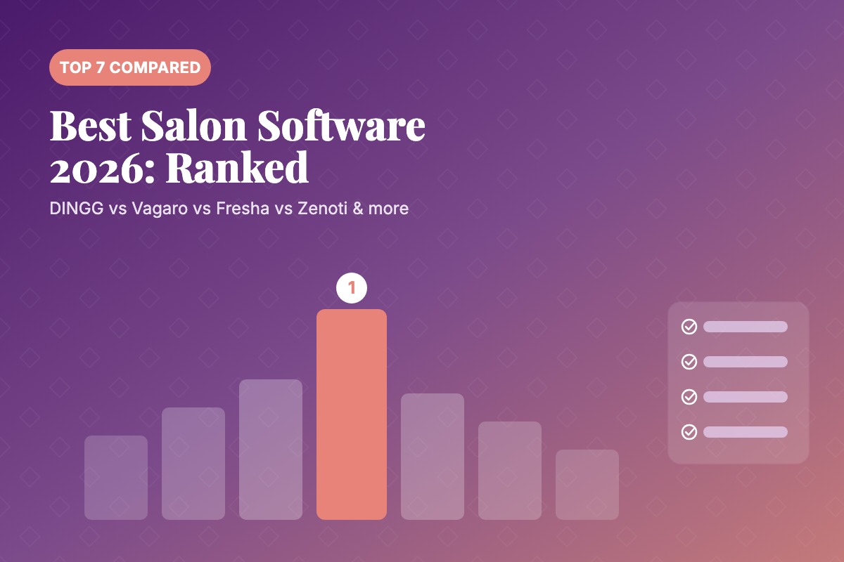 Best Salon Software 2026 Top 7 Platforms Compared - DINGG vs Vagaro vs Fresha vs Zenoti ranking chart